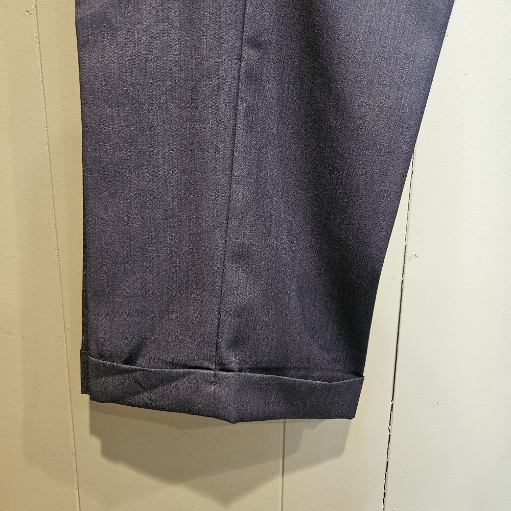 Louis Raphael Tailored Slacks, Men, Size 46 x 32, Blue/Gray, Waist Extenders - Picture 6 of 8